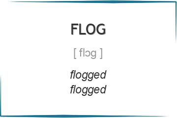 flog 3 формы глагола