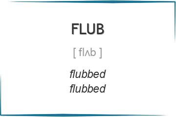 flub 3 формы глагола