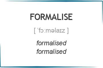 formalise 3 формы глагола