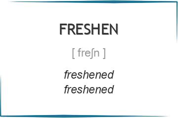 freshen 3 формы глагола