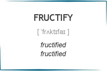 fructify 3 формы глагола