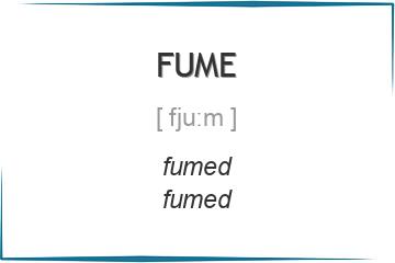 fume 3 формы глагола
