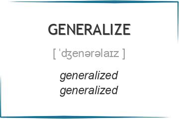 generalize 3 формы глагола