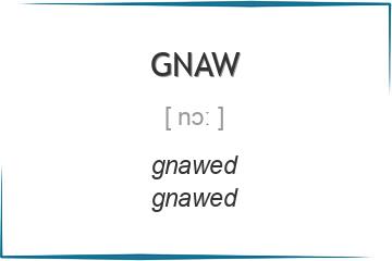 gnaw 3 формы глагола