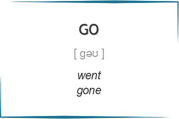 go 3 формы глагола