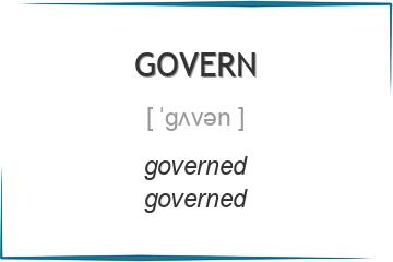 govern 3 формы глагола