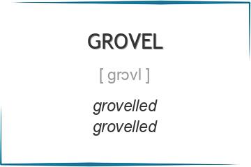 grovel 3 формы глагола