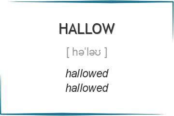 hallow 3 формы глагола