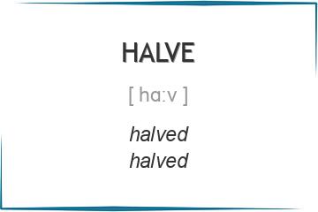 halve 3 формы глагола