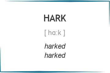 hark 3 формы глагола