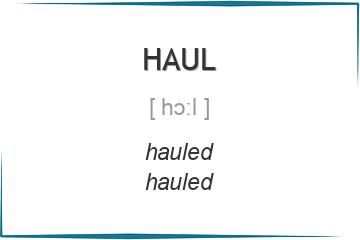 haul 3 формы глагола