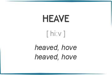 heave 3 формы глагола