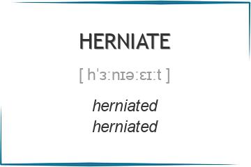 herniate 3 формы глагола