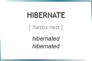 hibernate 3 формы глагола