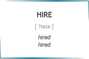 hire 3 формы глагола