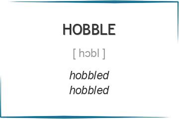 hobble 3 формы глагола