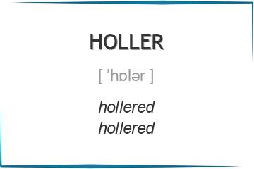 holler 3 формы глагола