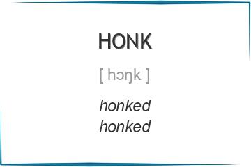 honk 3 формы глагола