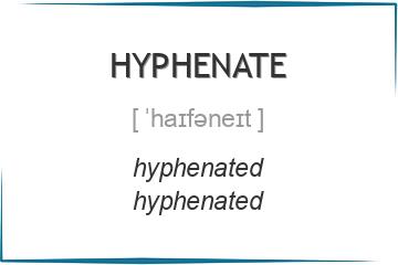 hyphenate 3 формы глагола