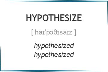 hypothesize 3 формы глагола