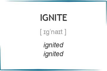 ignite 3 формы глагола