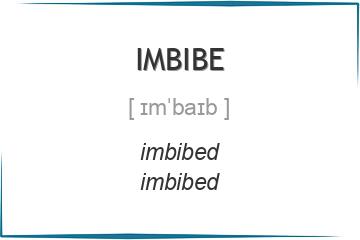 imbibe 3 формы глагола