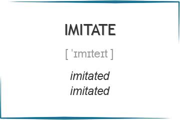 imitate 3 формы глагола