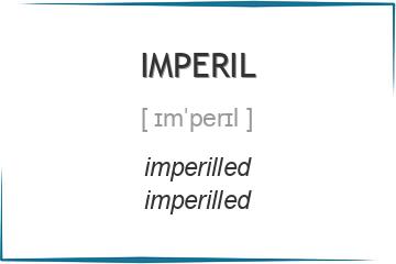 imperil 3 формы глагола