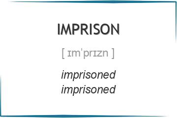 imprison 3 формы глагола