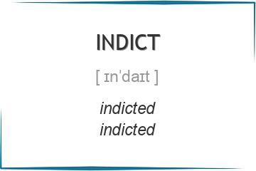 indict 3 формы глагола