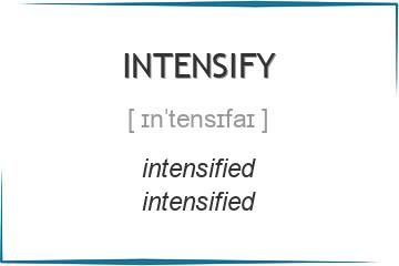 intensify 3 формы глагола