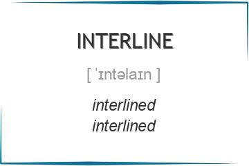 interline 3 формы глагола
