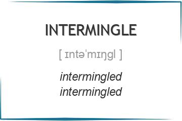 intermingle 3 формы глагола