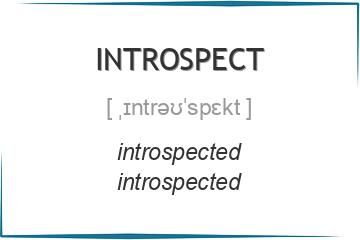 introspect 3 формы глагола