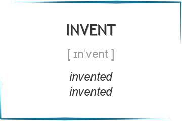 invent 3 формы глагола