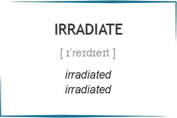 irradiate 3 формы глагола