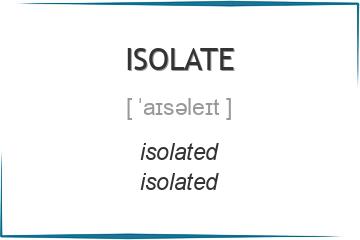 isolate 3 формы глагола
