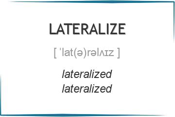 lateralize 3 формы глагола