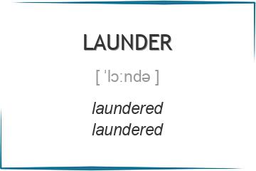 launder 3 формы глагола