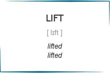 lift 3 формы глагола
