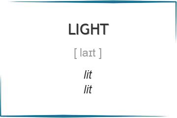 light 3 формы глагола