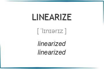 linearize 3 формы глагола
