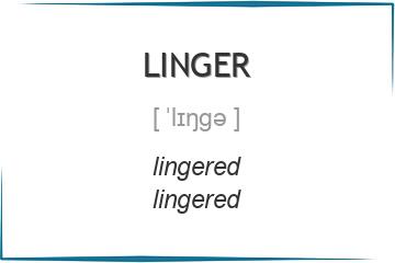 linger 3 формы глагола