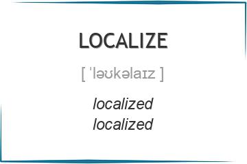 localize 3 формы глагола