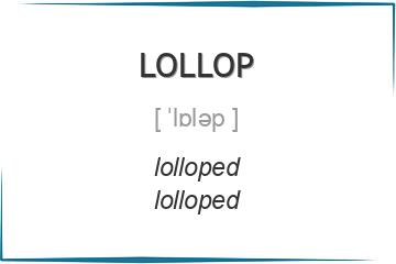 lollop 3 формы глагола