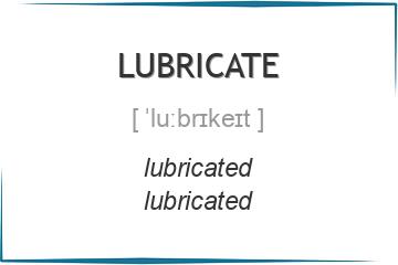lubricate 3 формы глагола