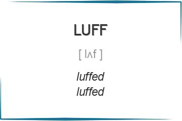 luff 3 формы глагола