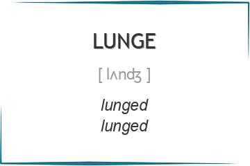 lunge 3 формы глагола
