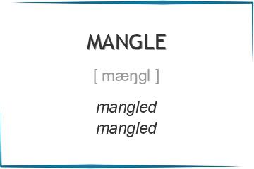 mangle 3 формы глагола