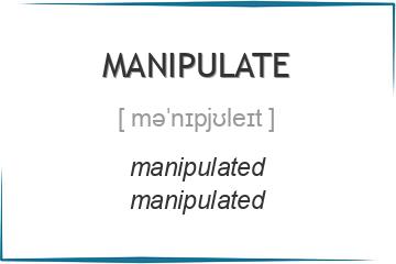 manipulate 3 формы глагола